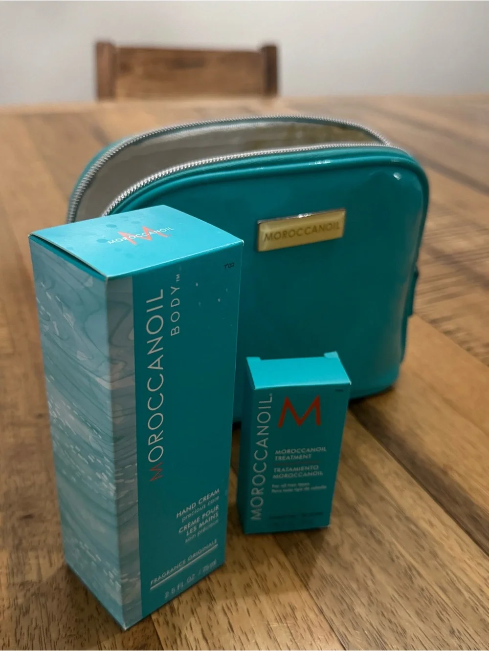 Moroccanoil Teal Cosmetic Set with Treatment Oil & Hand Cream
